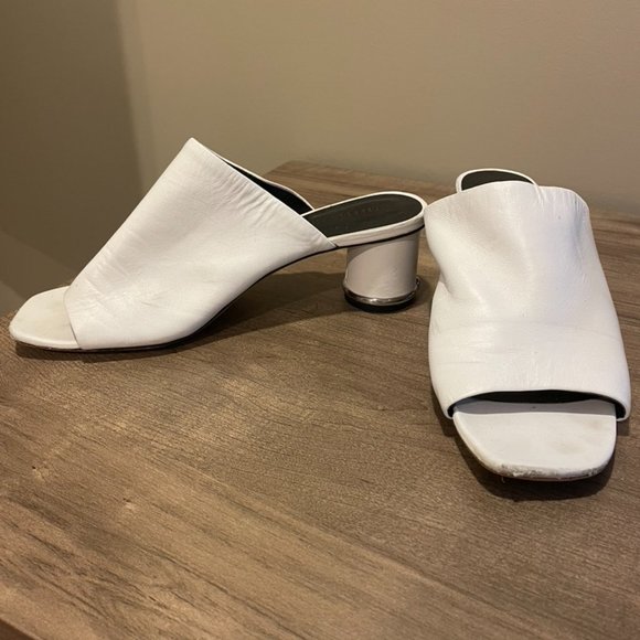 Rebecca Minkoff Aceline Mule White Heel Sandal - Picture 2 of 8